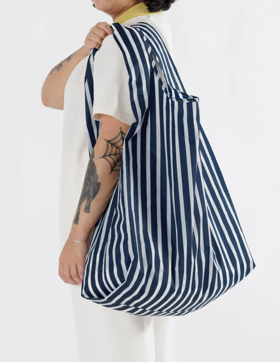 Navy Stripe : BAGGU bag