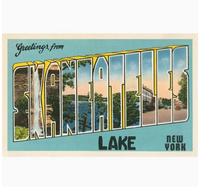 Greetings from Skaneateles Lake, New York - Vintage Image
