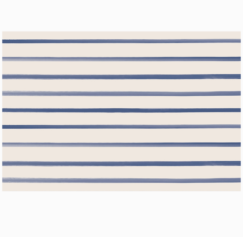 navy stripe : paper placemats