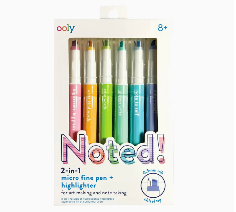 2-in-1 pen/highlighter noted!