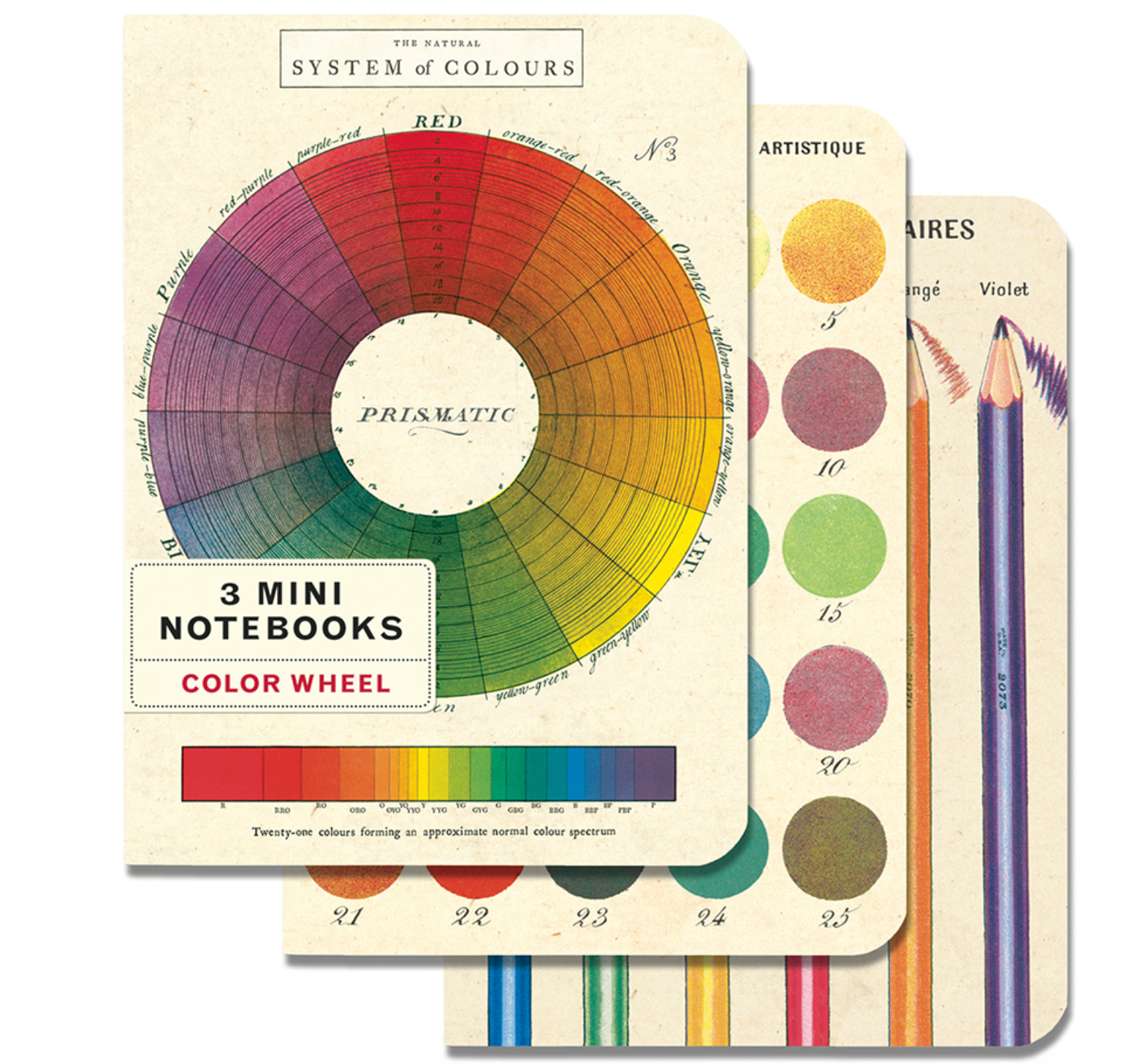 color wheel: mini notebook 3 set