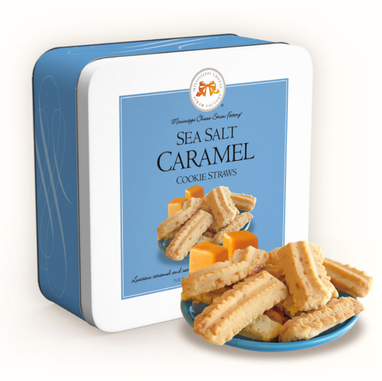 Sea Salt Caramel Straws 10 oz. Gift Tin