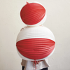 pleated, folding paper ornament ball