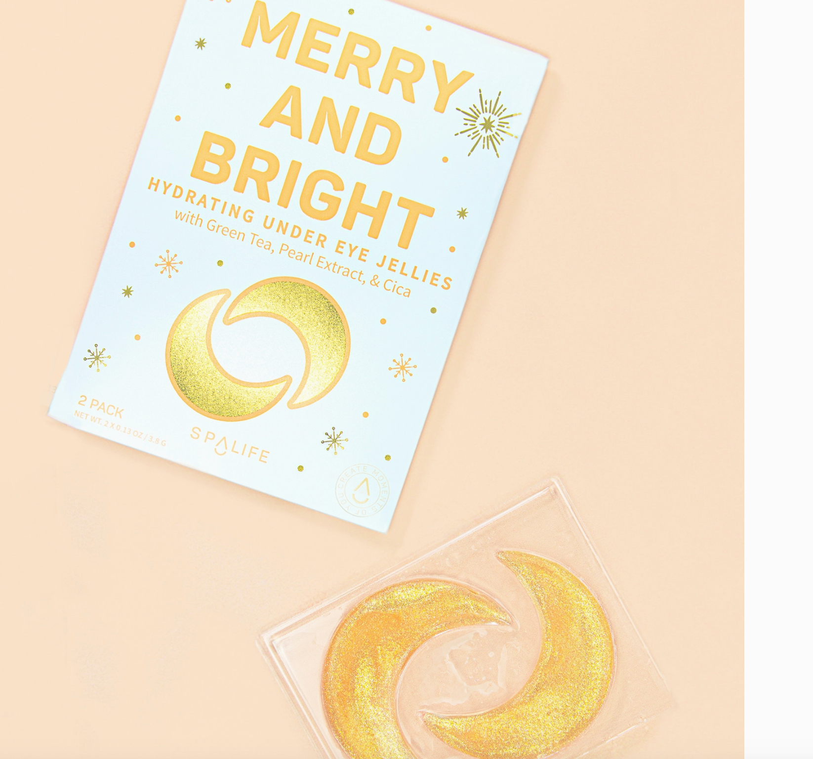 holiday merry &  bright Undereye Masks - 2 Pairs