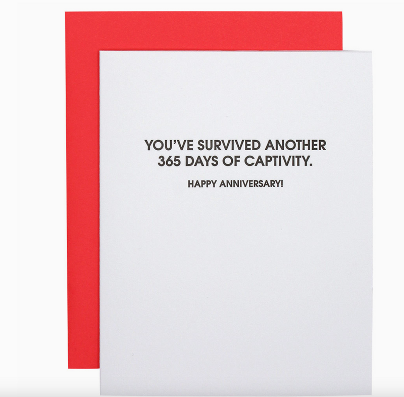 Survived Another 365 Days of Captivity Card