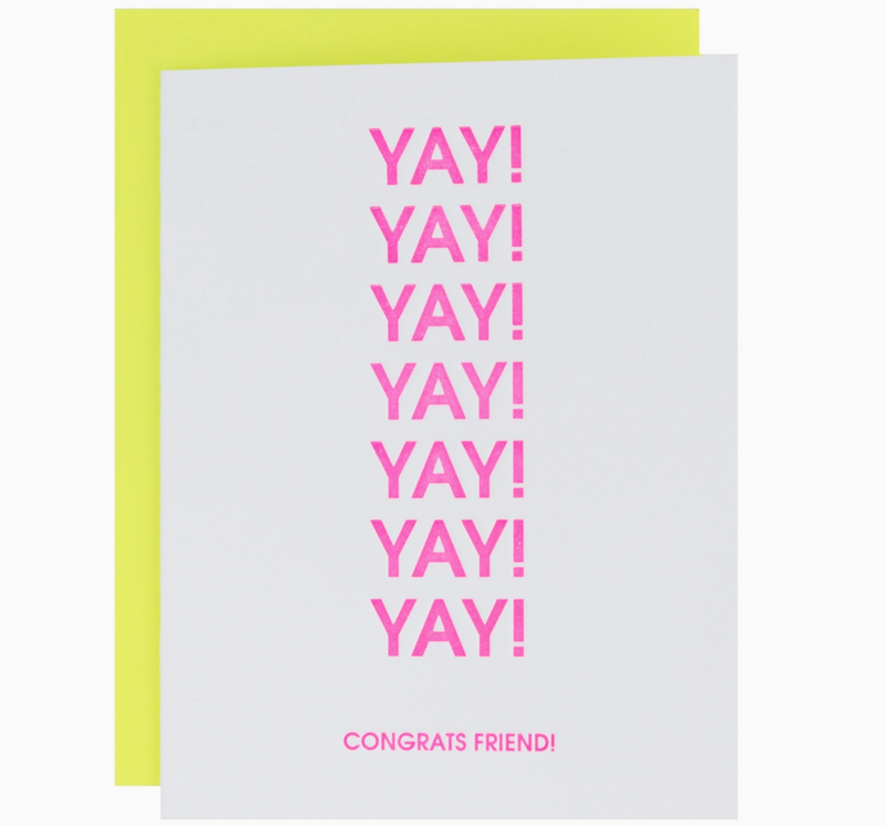 Yay! Yay! Yay! Congrats Friend! Card