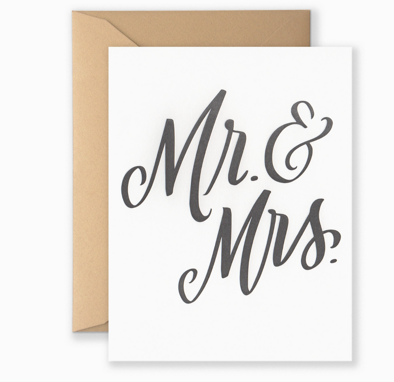 Mr. & Mrs.. greeting card