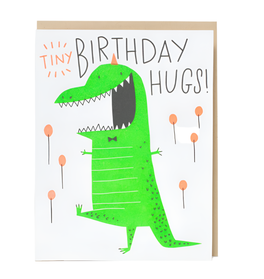 tiny hugs greeting card