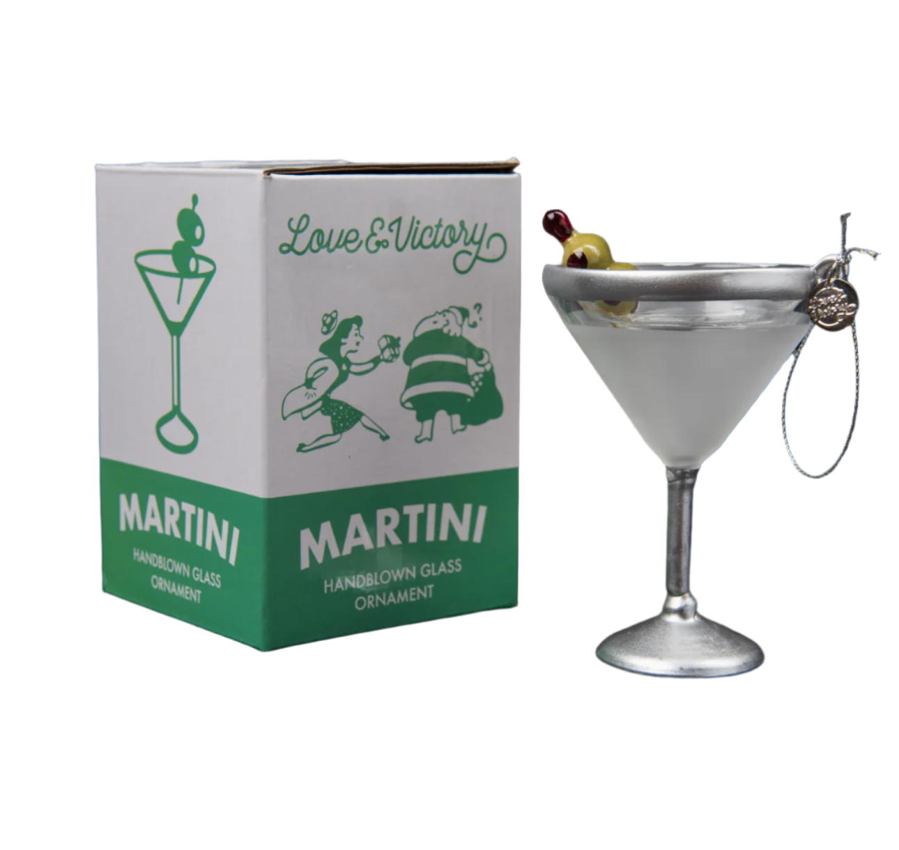 martini Cocktail Holiday Ornament Christmas Decor