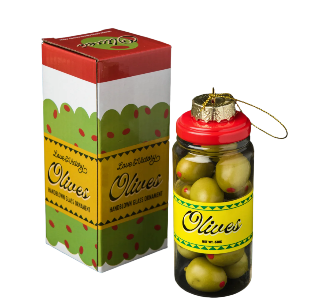 olives Cocktail Holiday Ornament Christmas Decor