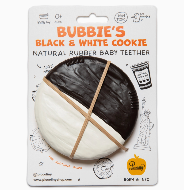 Bubbies Black & White Cookie Teether