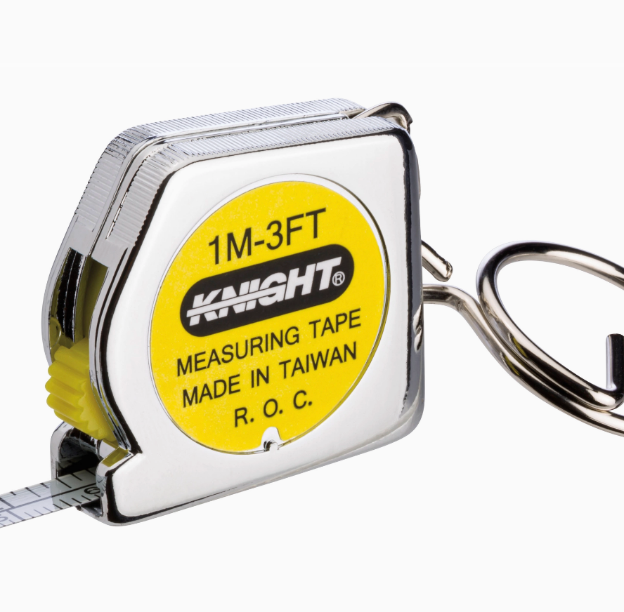 Key Chain Tape Measure, Small 1.25"