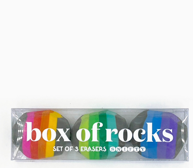 Box of Rocks Erasers