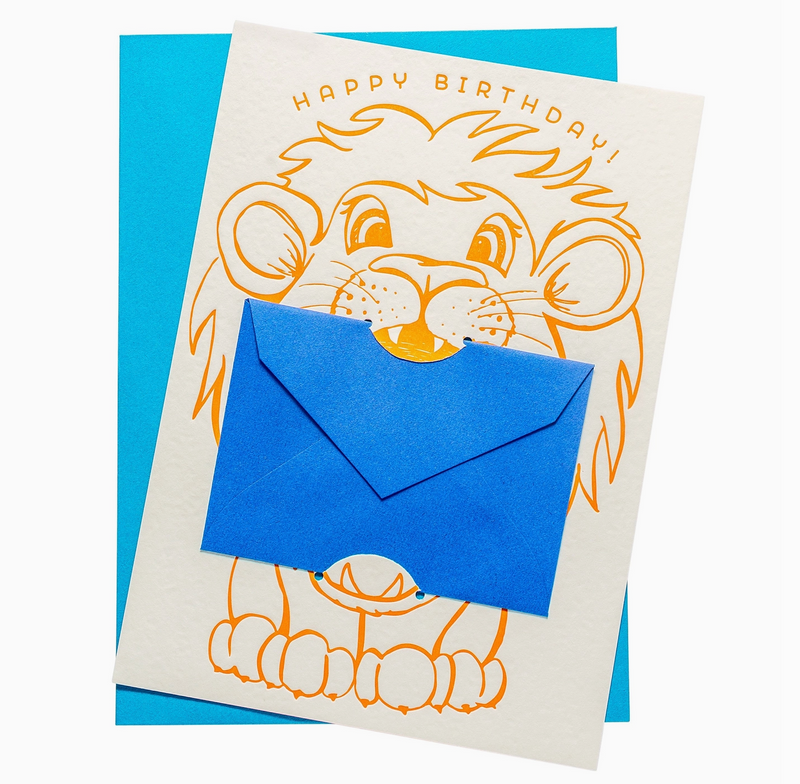 lion| Gift Card Holder