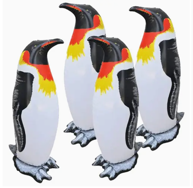 4-Pack Inflatable Animals Penguin