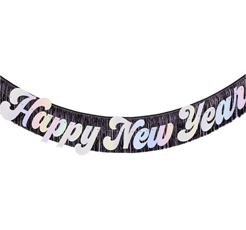 New Years Eve Banner, Nye Party Supplies, Fringe Decor