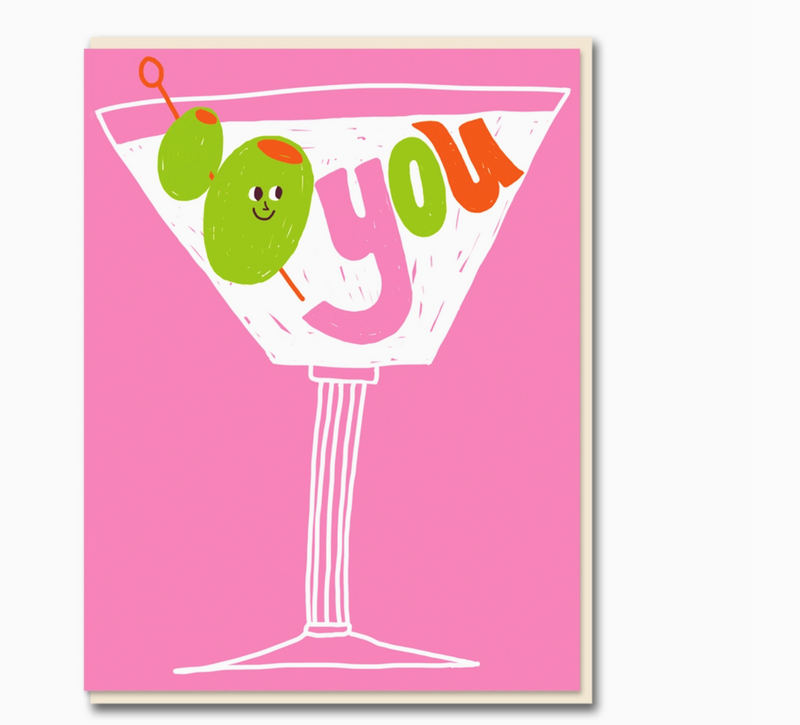 Olive You Greeting Card By Jordan Sondler