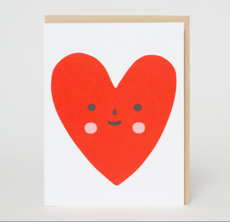 cutie heart Valentine greeting card