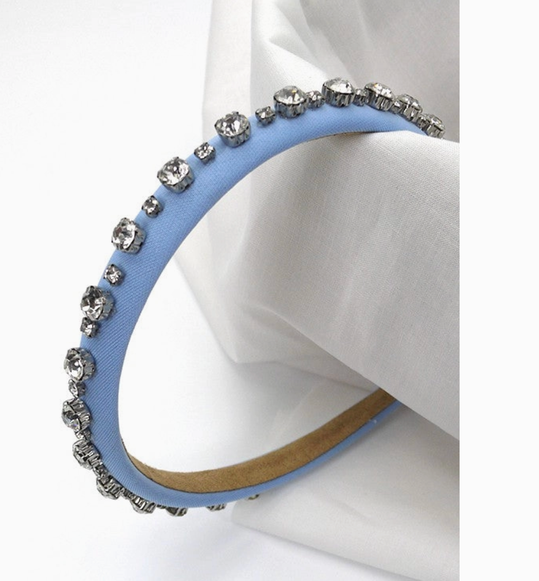 Rhinestone Embellished Puffed Headband