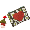 Valentine's Day Red Heart See Bead Coin Purse