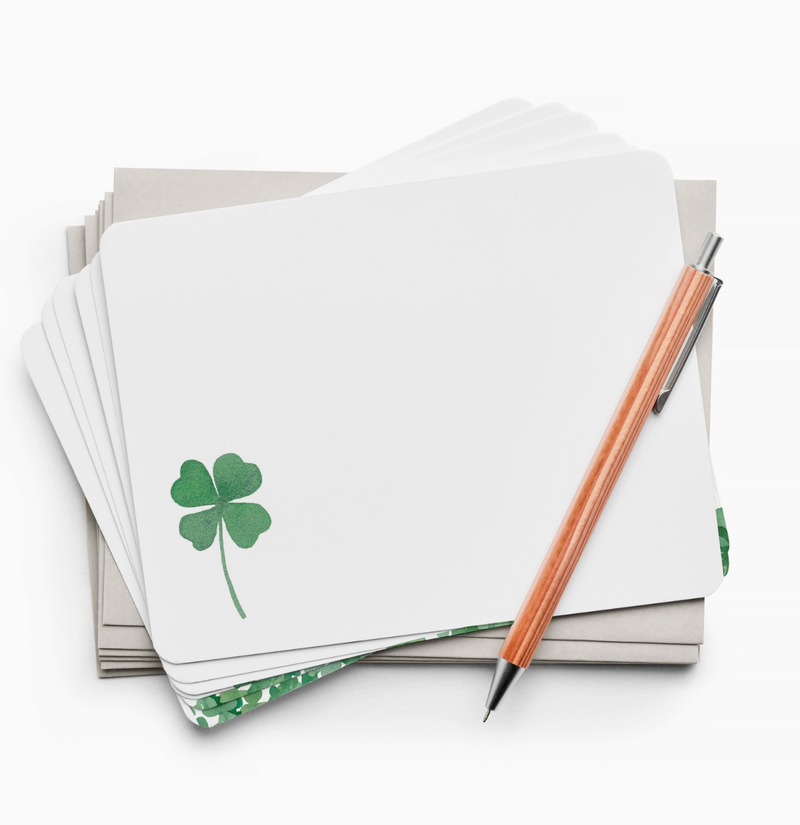 shamrock Flat Notes (Boxed Set of 8 Notecards)