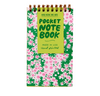 Aster Flower Letterpress Spiral Pocket Size Notebook