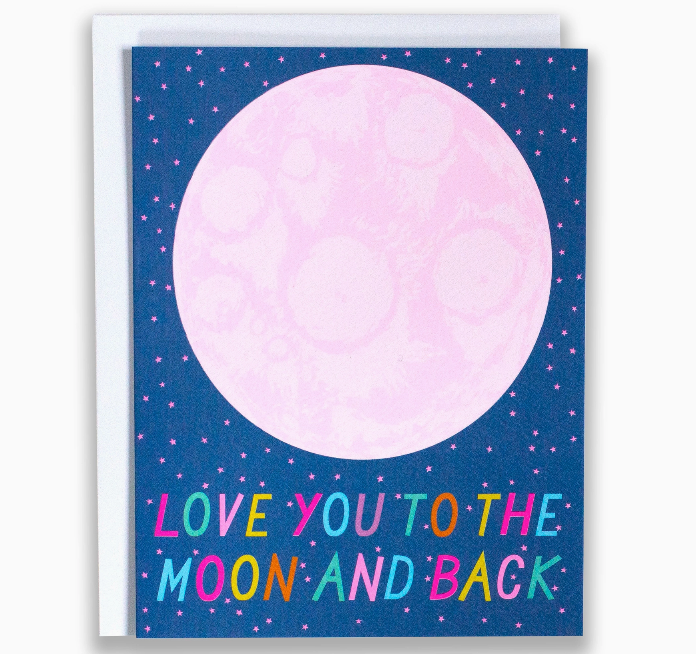 moon and back love Note Card