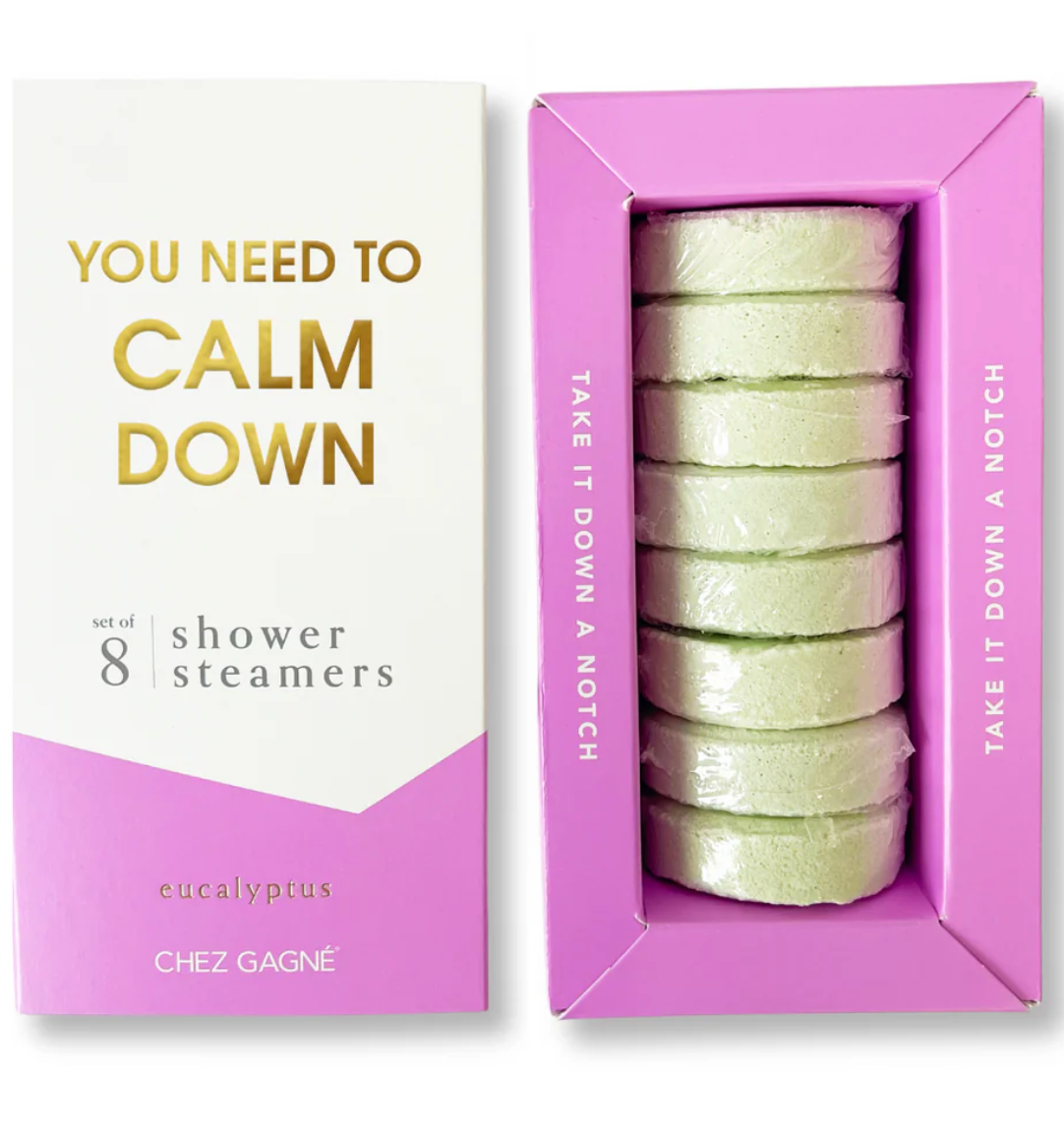 you need to calm down: shower steamers
