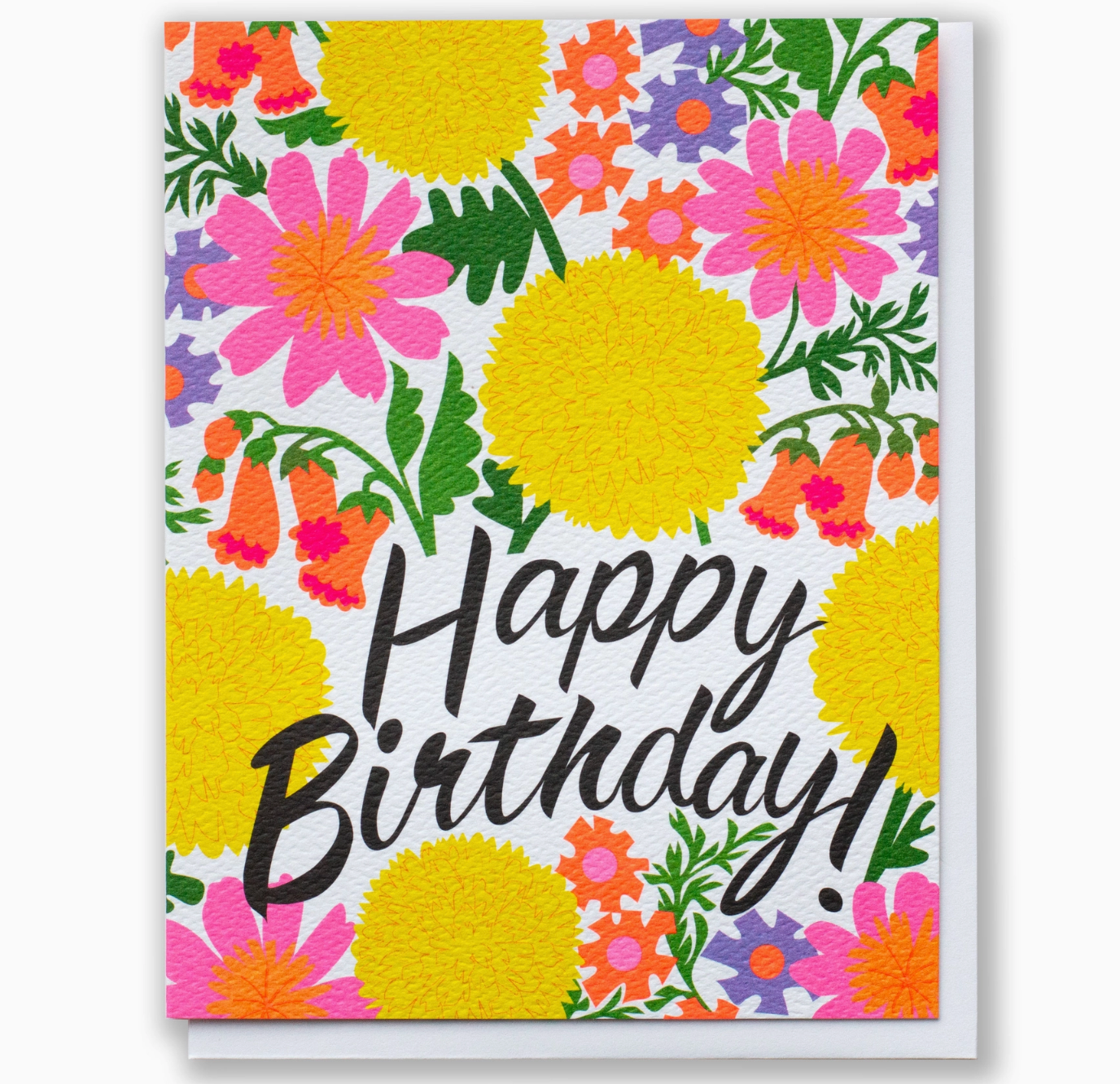 Jazzy flowers Happy Birthday