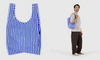 blue stripe : BAGGU bag