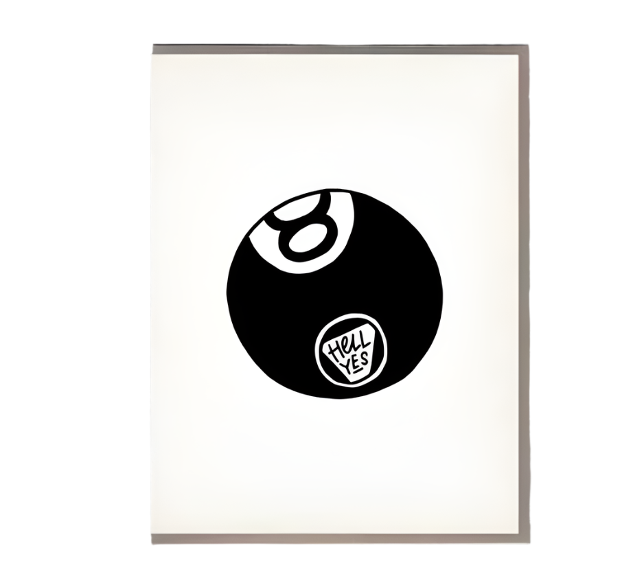 Hell Yes 8 Ball Card