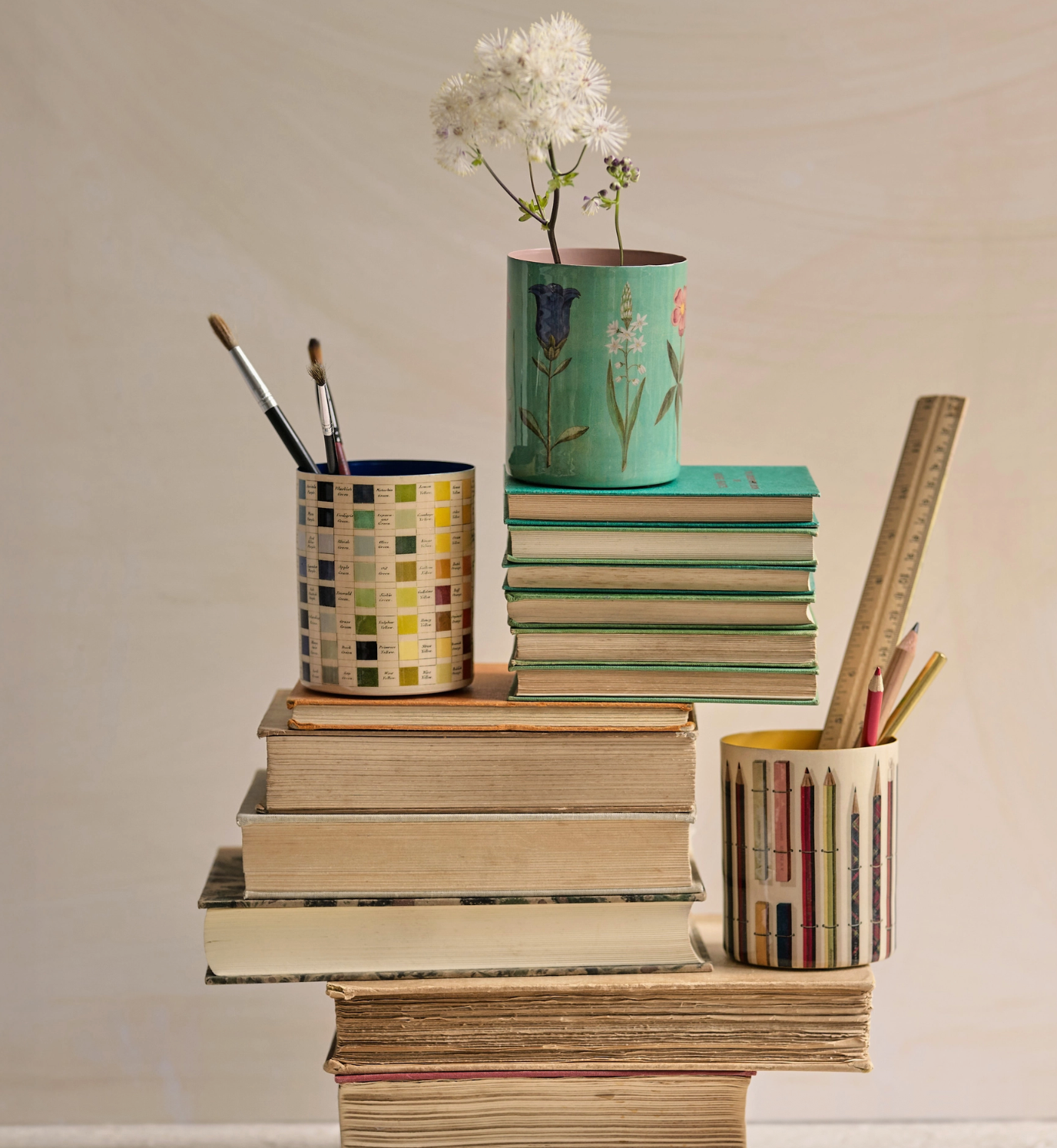 enamel pot: Vintage Pencils