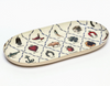 oval tray: charms