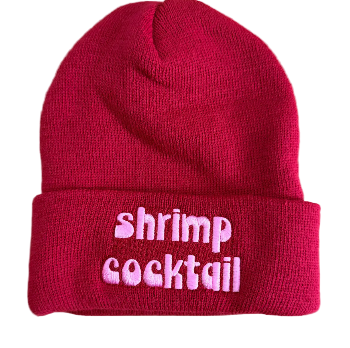 Shrimp Cocktail Knit Beanie Winter Hat