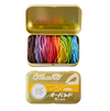 gold tin, 8-color mix: rubberbands