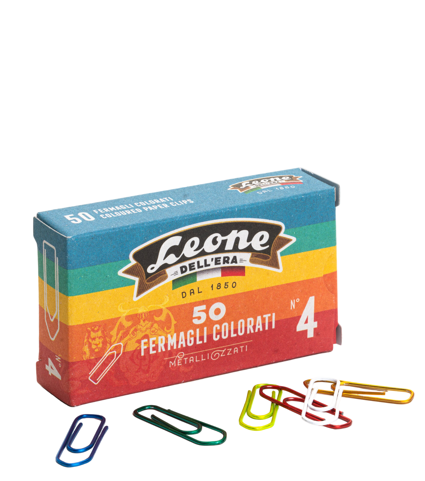 mixed metallic paperclips