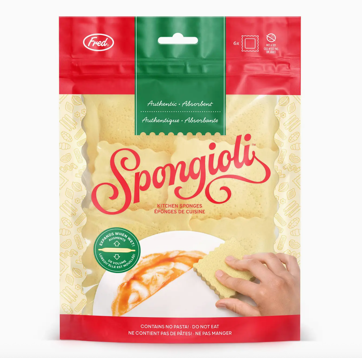 Sponges - Spongioli - Set of 6 - Ravioli Compressed Sponges