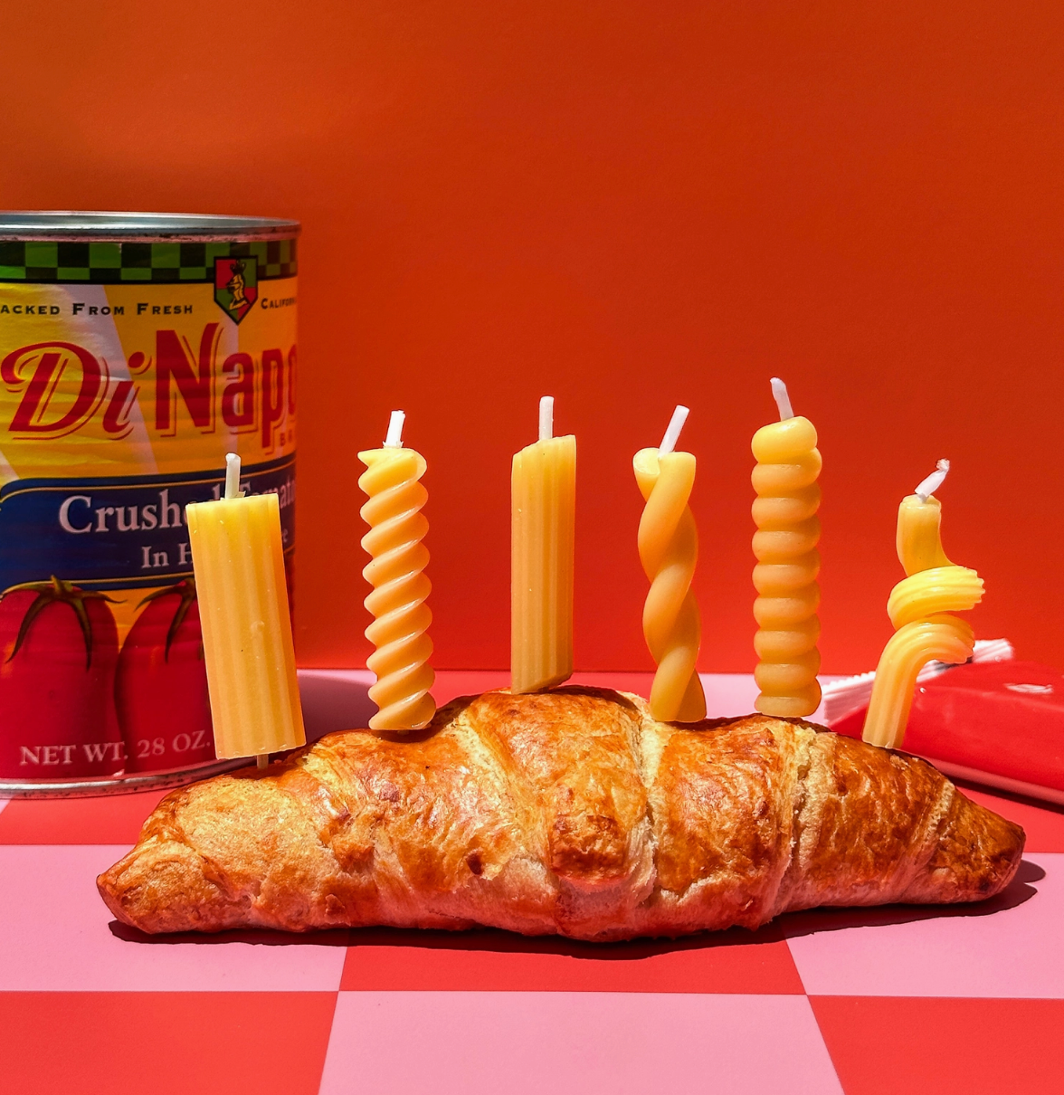 Pasta Party Noodle Candles - Set of 6