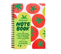Tomato Letterpress A5 Spiral Notebook