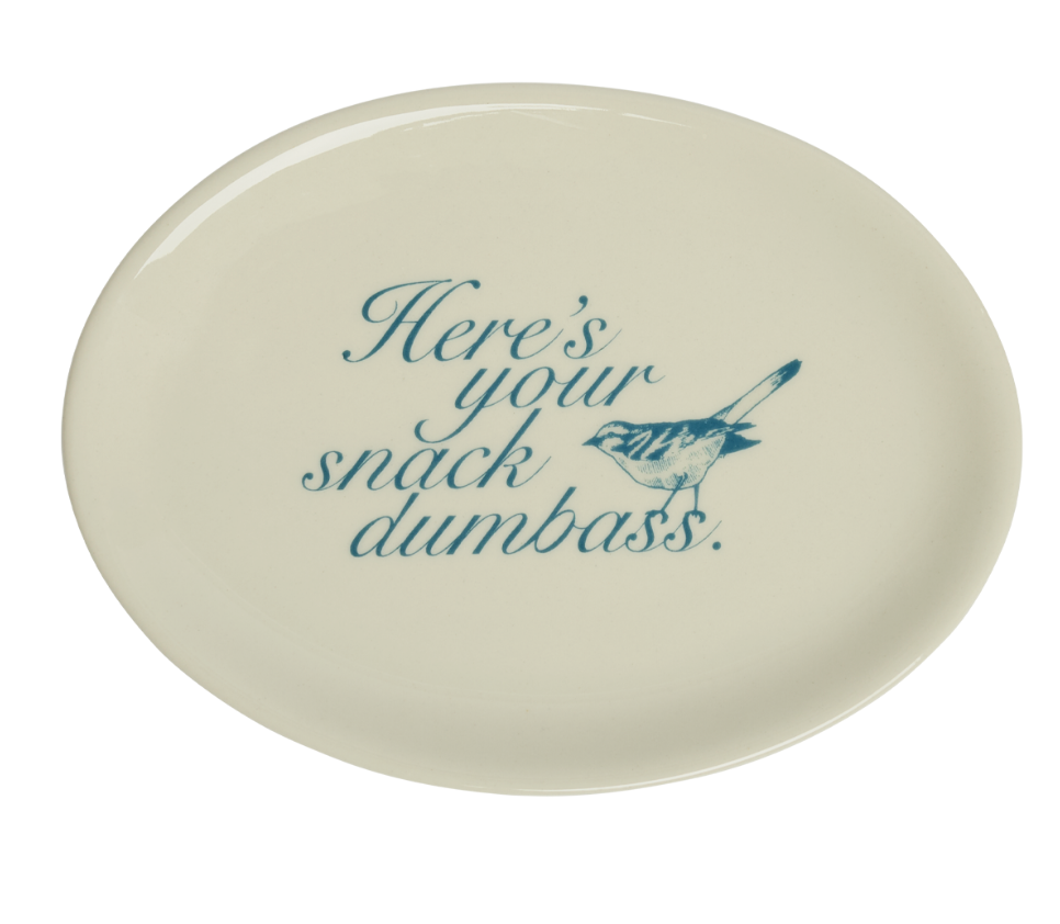 snack dumbass plate