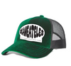 velvet trucker hat: SKANEATELES