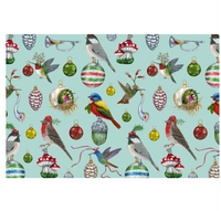 baubles and birds place mats