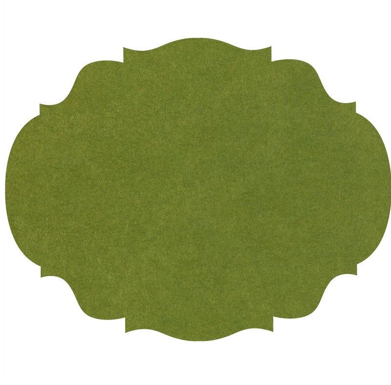 green: French Frame Die Cut Placemat Sheets Placemat