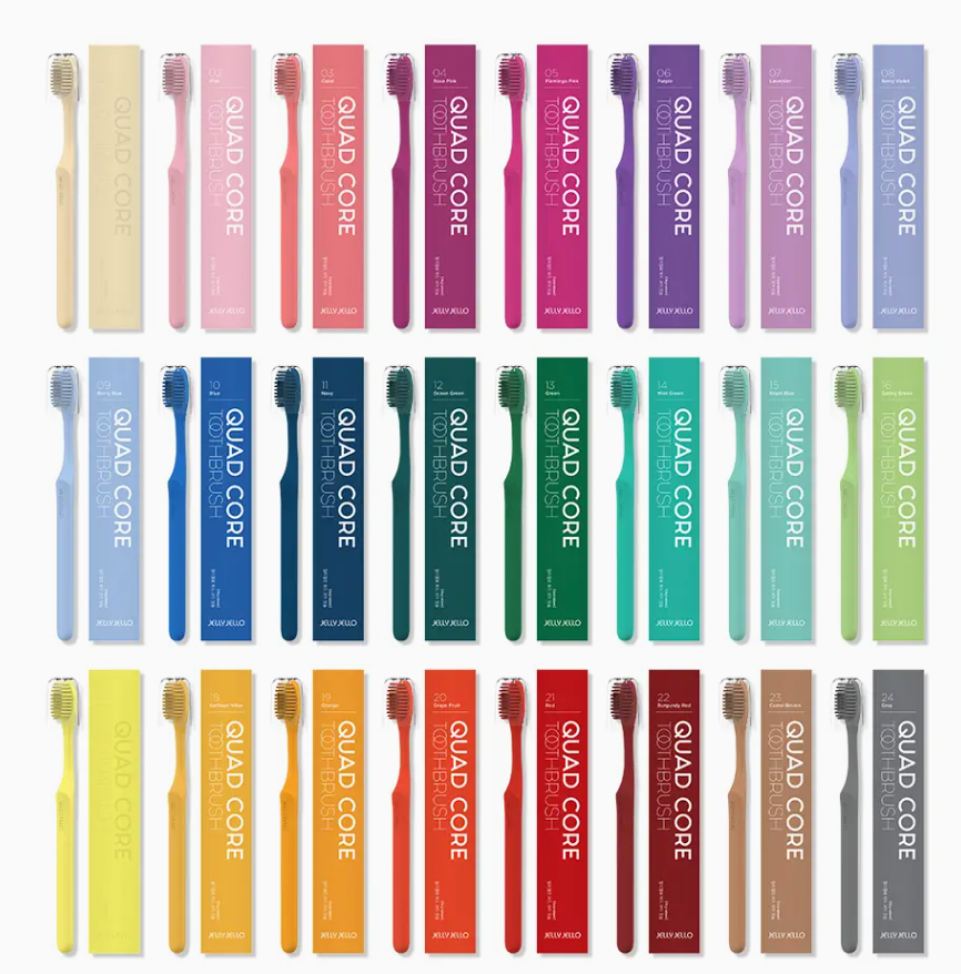 Jelly Jello Toothbrush, Biodegradable Eco-Friendly- 18Colors