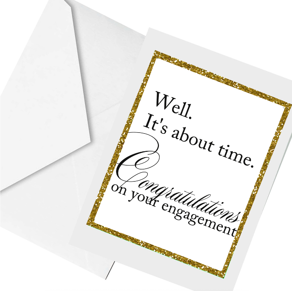engaged congrats... greeting card