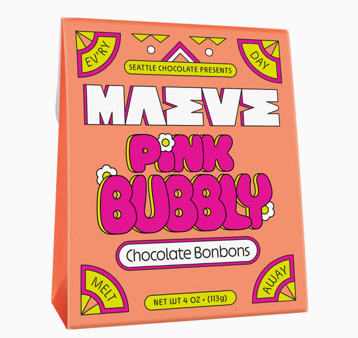 Pink Bubbly Bonbon Box - 4oz