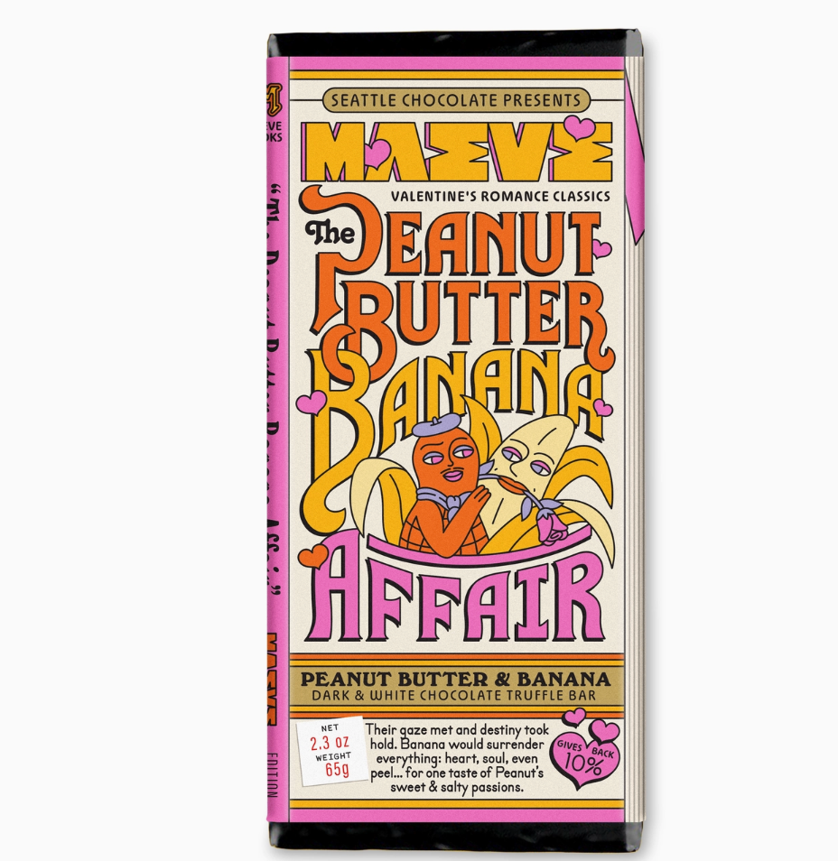 Peanut Butter Banana Affair Truffle Bar
