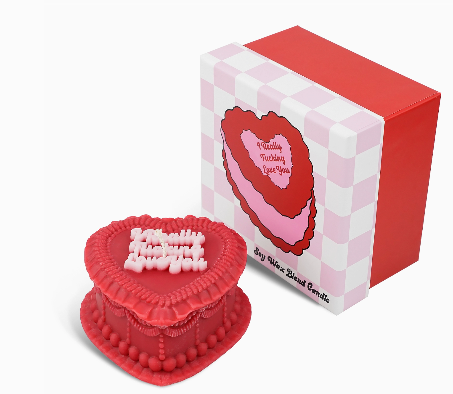 I Really Fucking Love You Heart Candle (Valentine's Day)