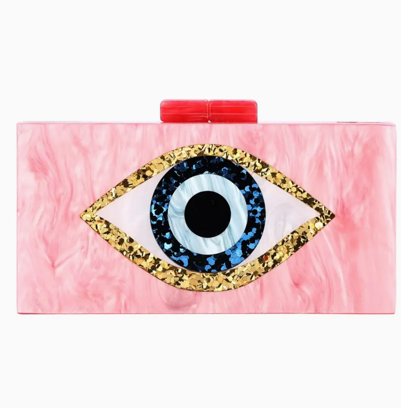 Evil Eye Hard Clutch Evening Bag