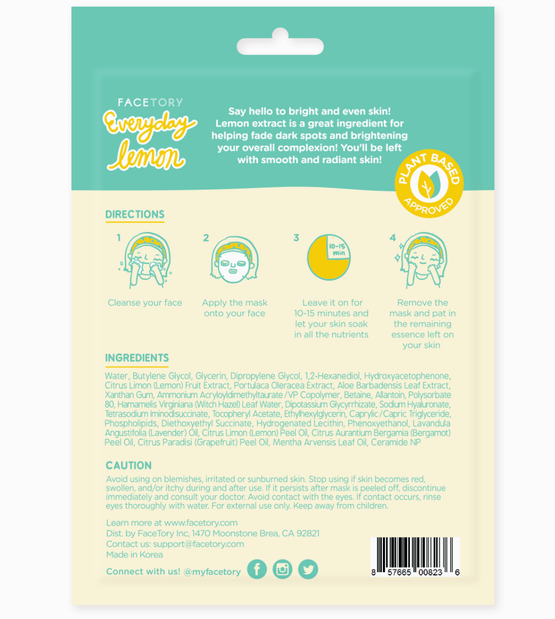 Lemon Face Mask - brightening